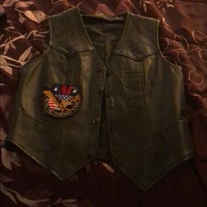 Leather vest